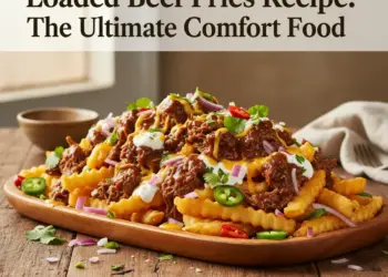 loaded beef fries recipe featured