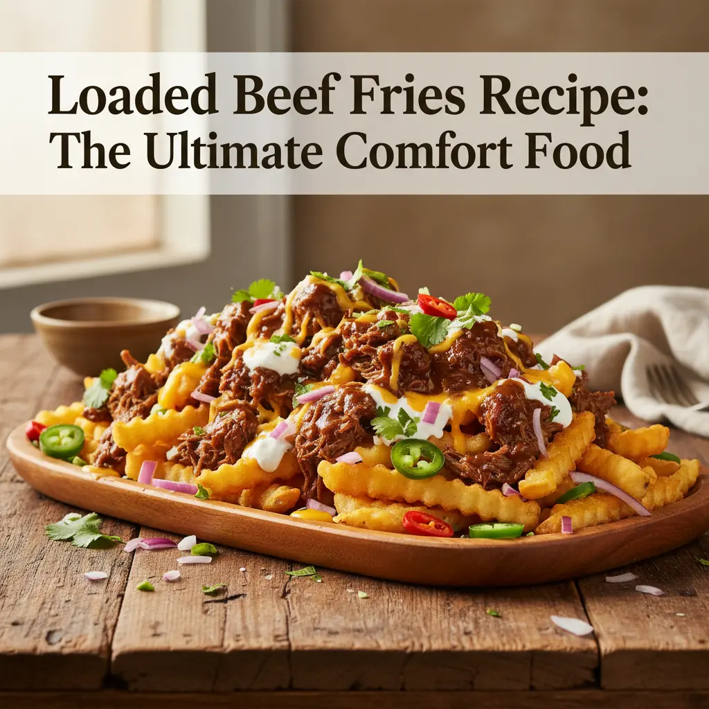 loaded beef fries recipe featured
