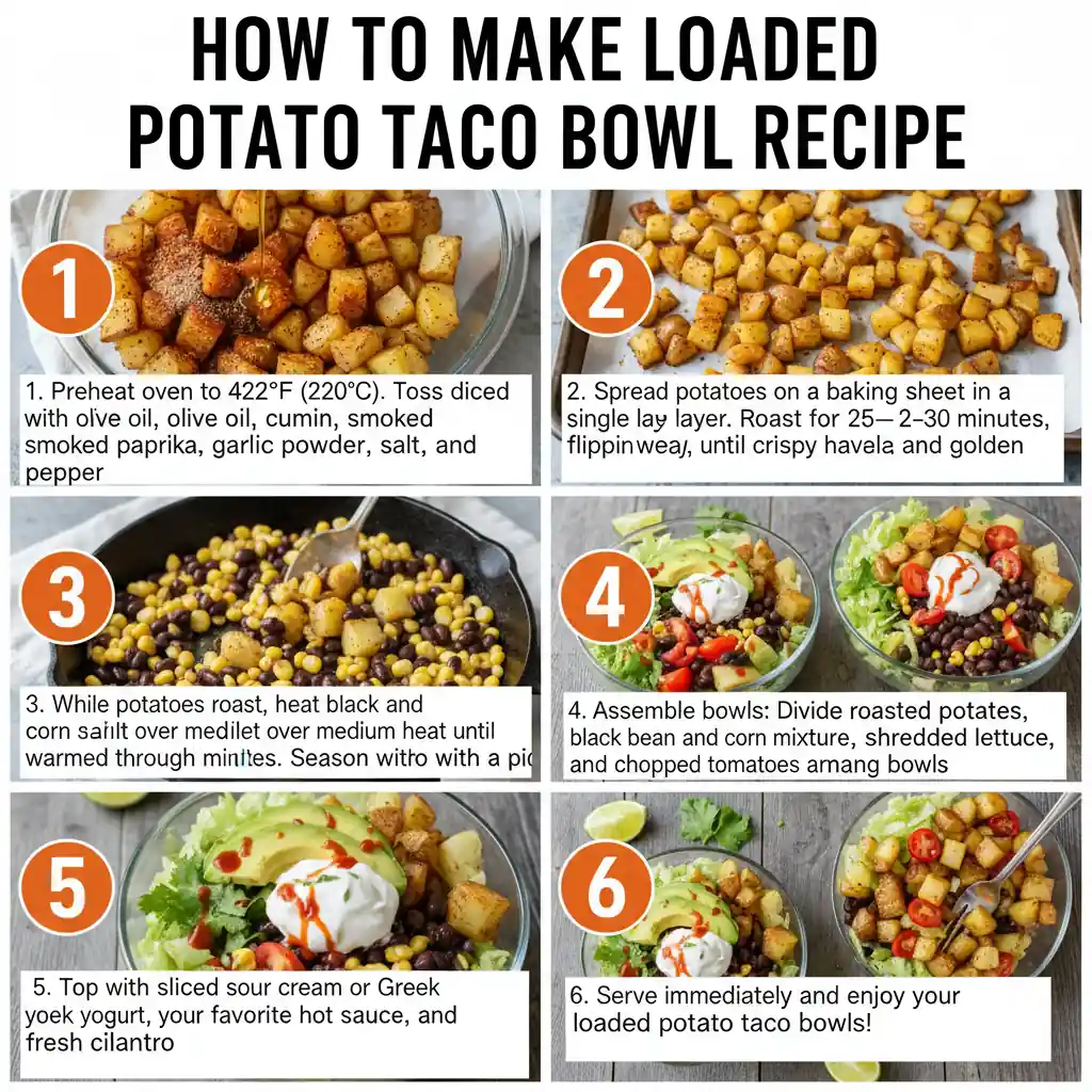 How to make loaded potato taco bowl recipe