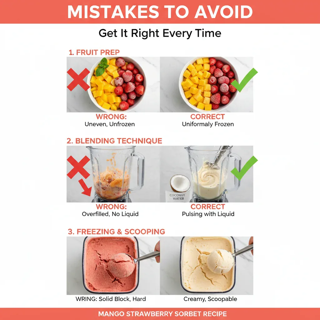mango strawberry sorbet recipe common mistakes