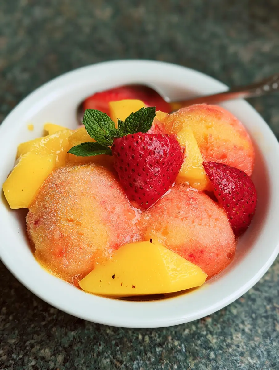 Why you'll love mango strawberry sorbet recipe
