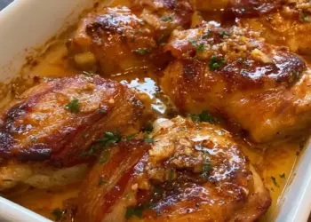 maple garlic bacon chicken recipe featured