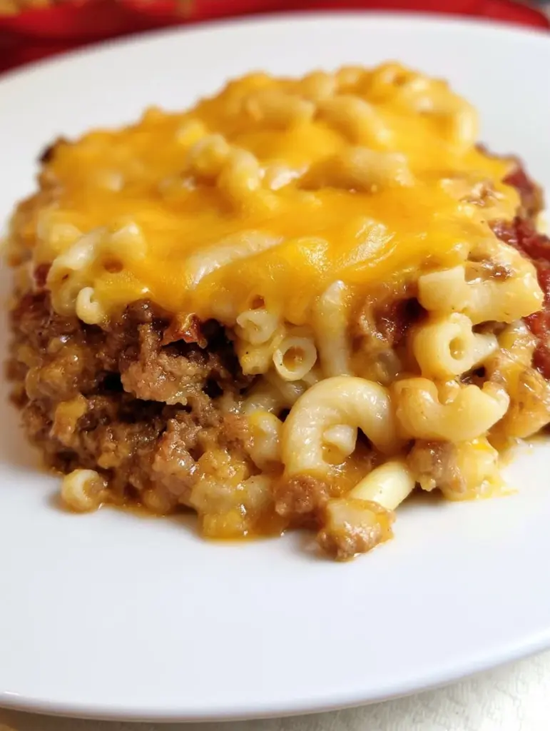 meatloaf mac and cheese casserole recipe recipeCard1