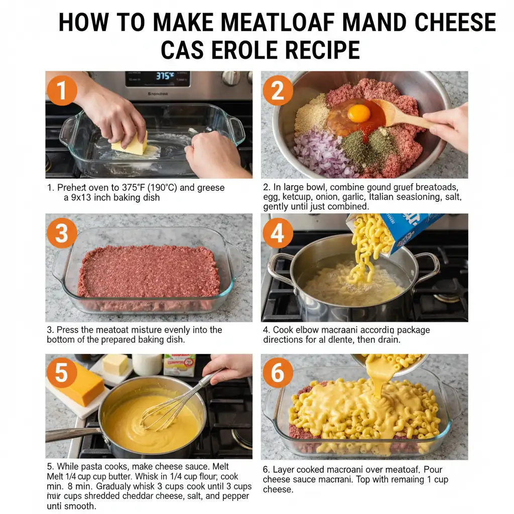 How to make meatloaf mac and cheese casserole recipe