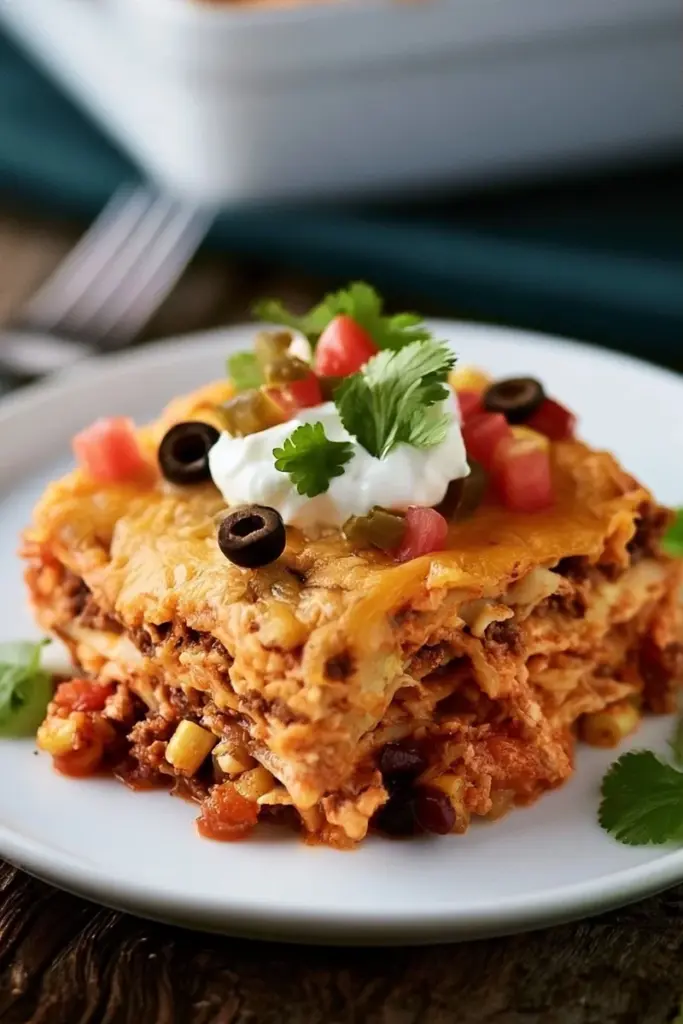 Mexican lasagna recipe recipeCard1