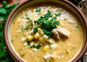 mexican street corn chicken soup recipe featured