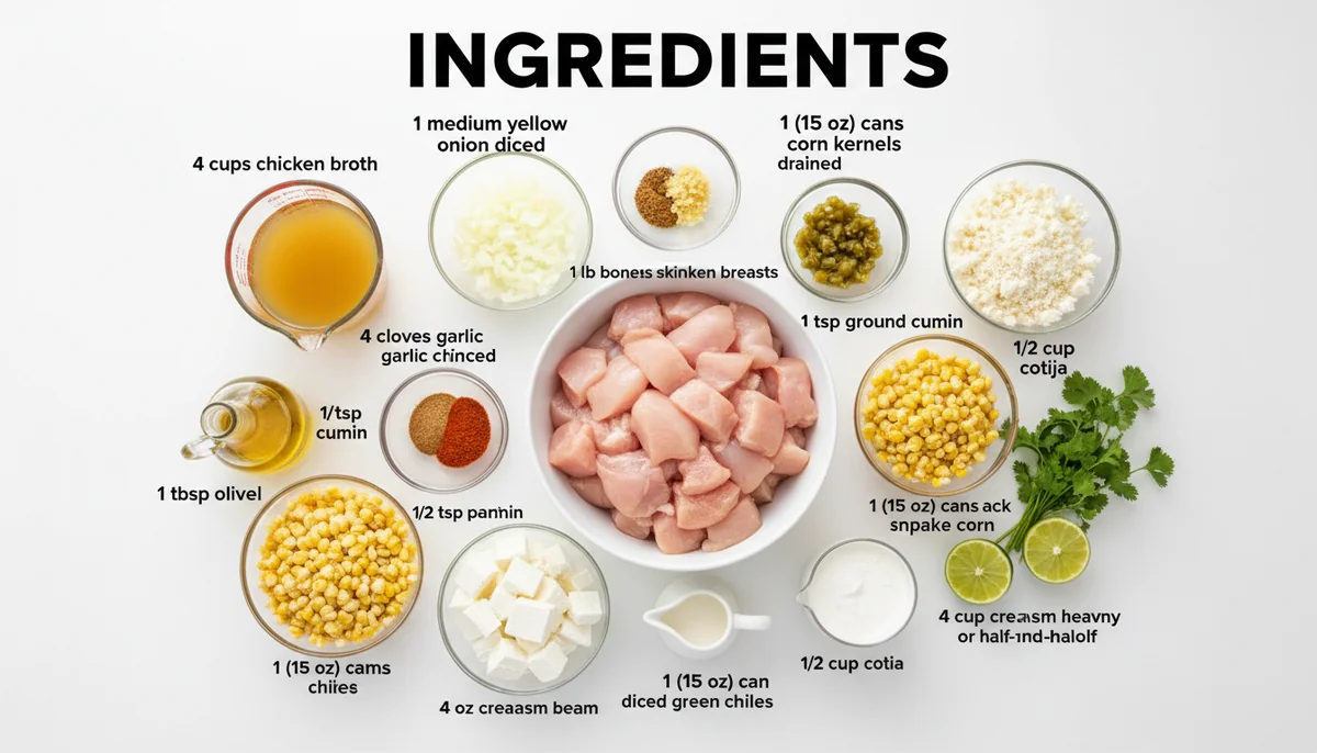 mexican street corn chicken soup recipe ingredients