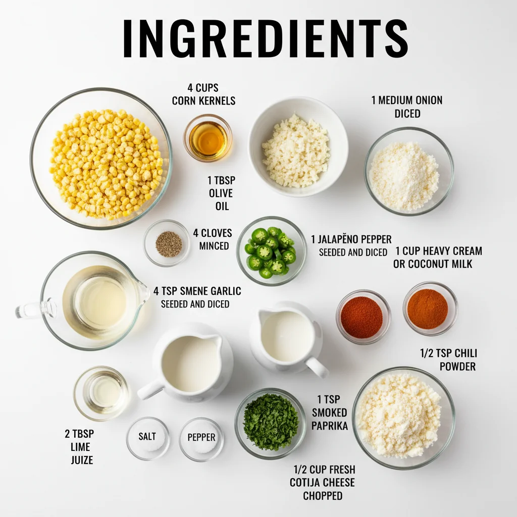 mexican street corn soup recipe ingredients