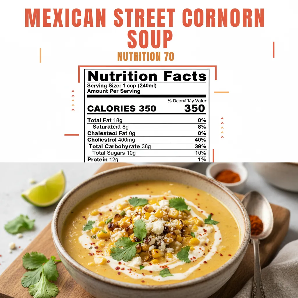 mexican street corn soup recipe nutritional information