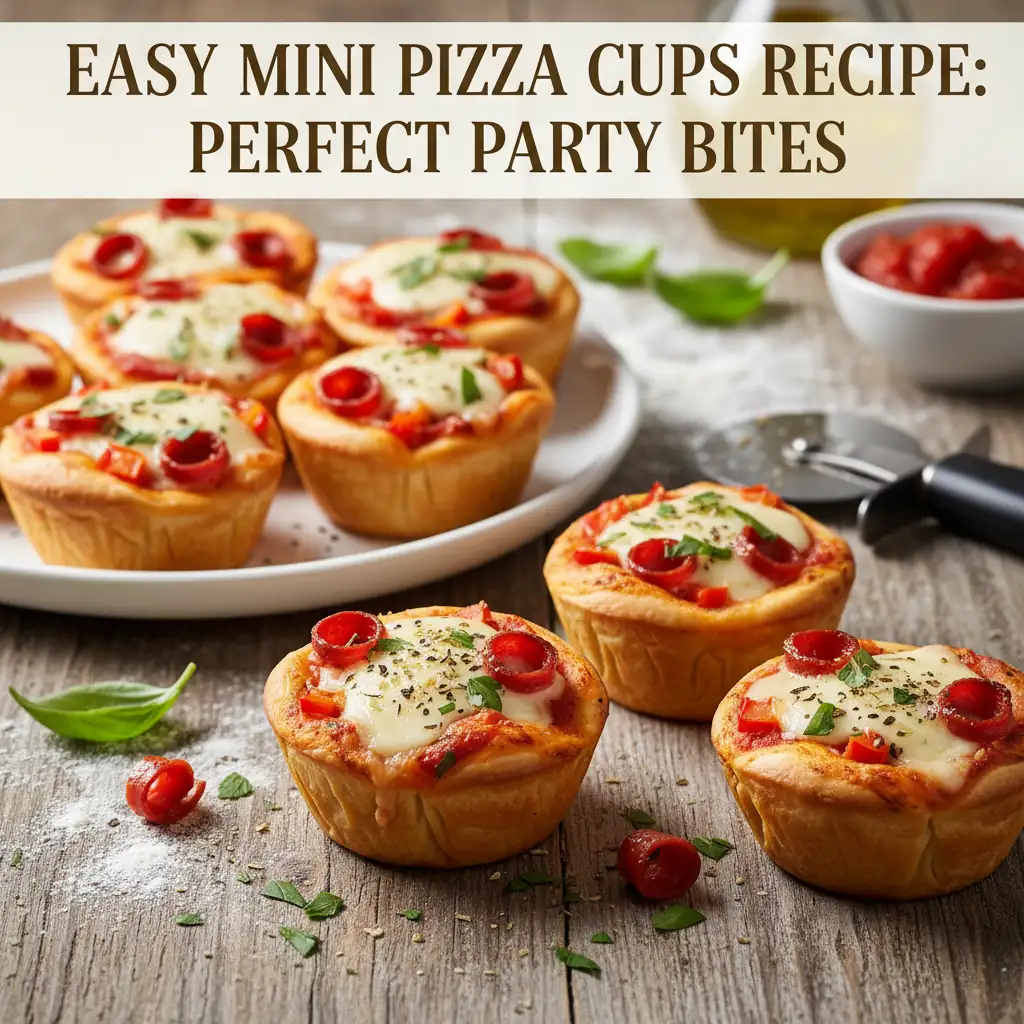 mini pizza cups recipe featured