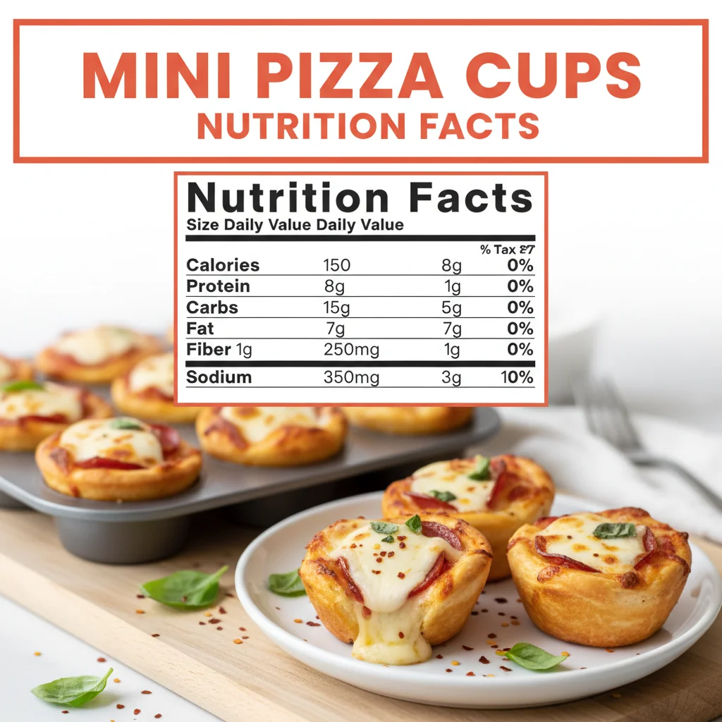 mini pizza cups recipe nutritional information