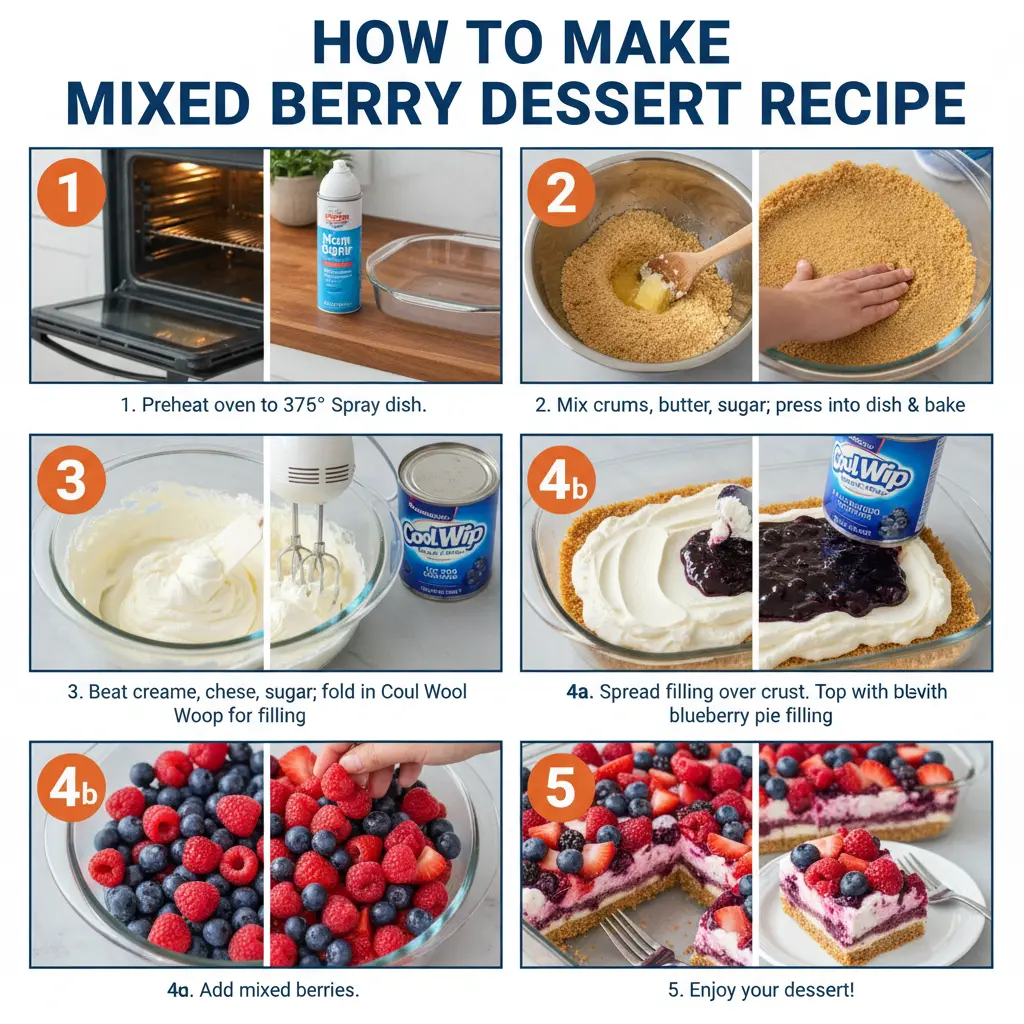How to make mixed berry dessert recipe