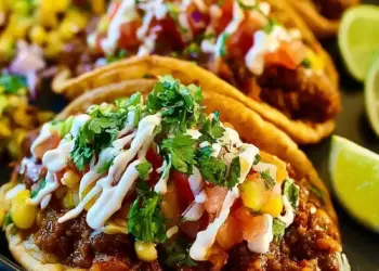 mole lamb puffy tacos recipe featured