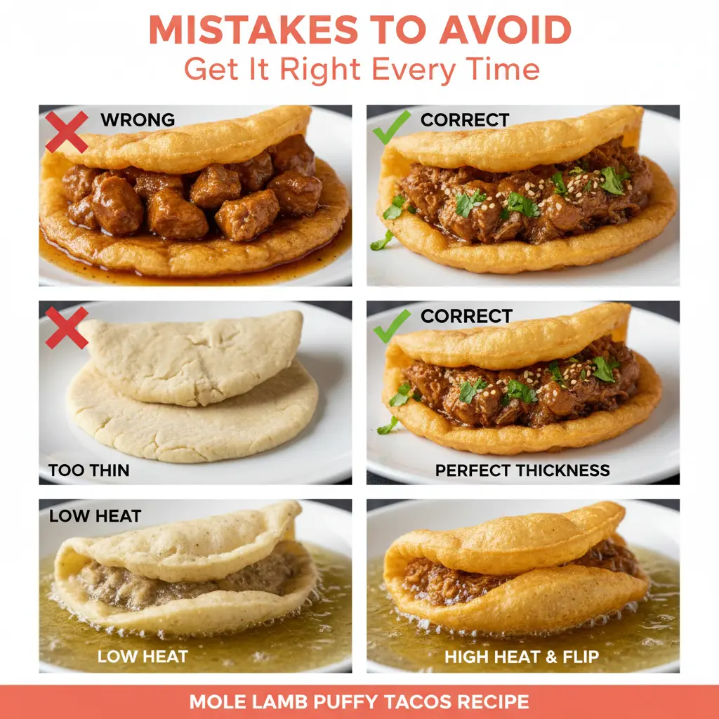 mole lamb puffy tacos recipe common mistakes