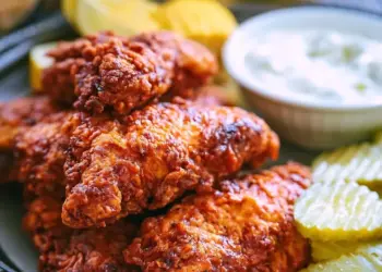 Nashville hot chicken tenders recipe featured