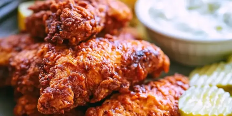 Nashville hot chicken tenders recipe featured