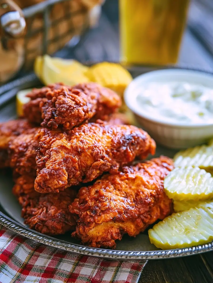Nashville hot chicken tenders recipe featured