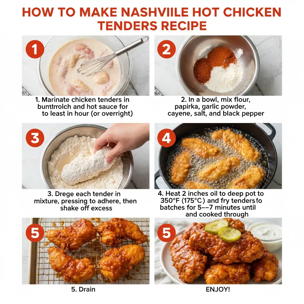 How to make Nashville hot chicken tenders recipe