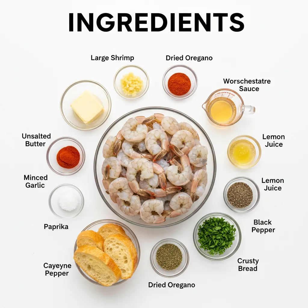 New Orleans BBQ shrimp recipe ingredients