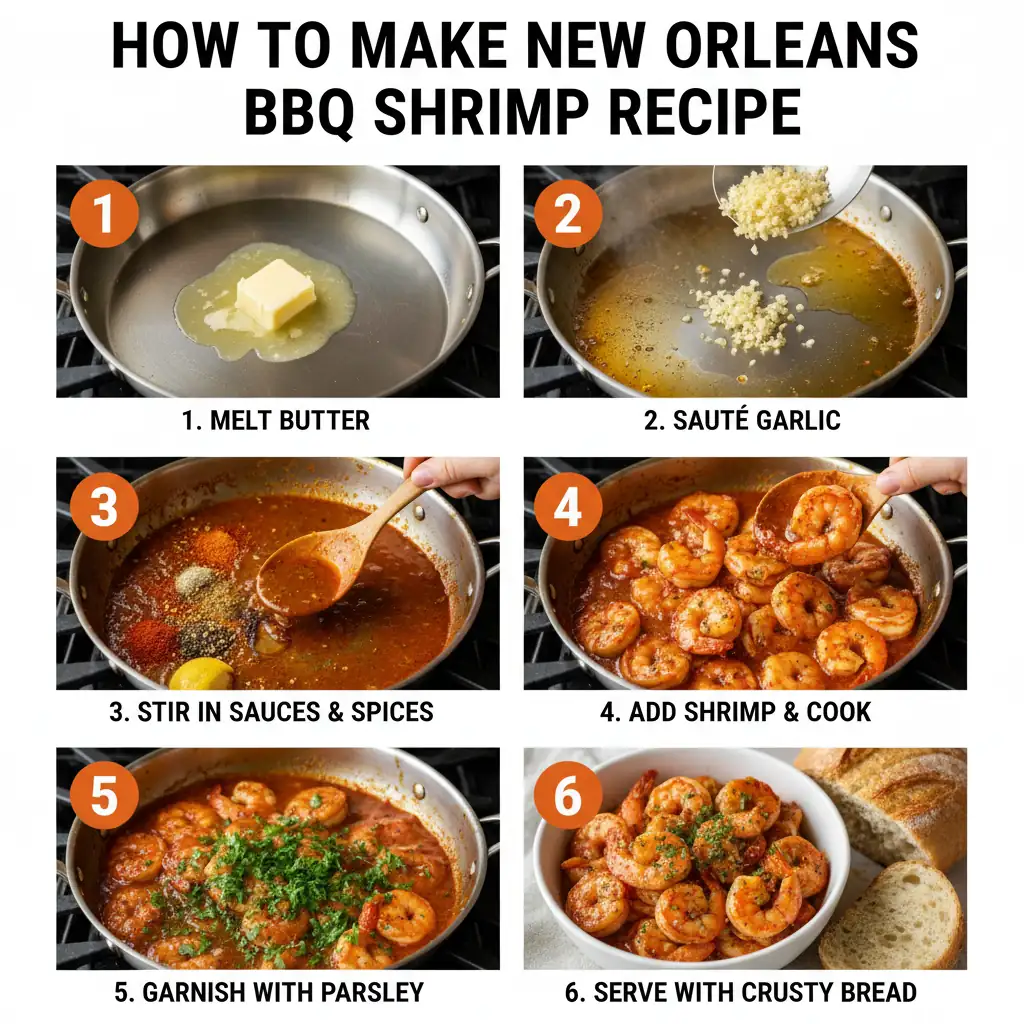 How to make New Orleans BBQ shrimp recipe