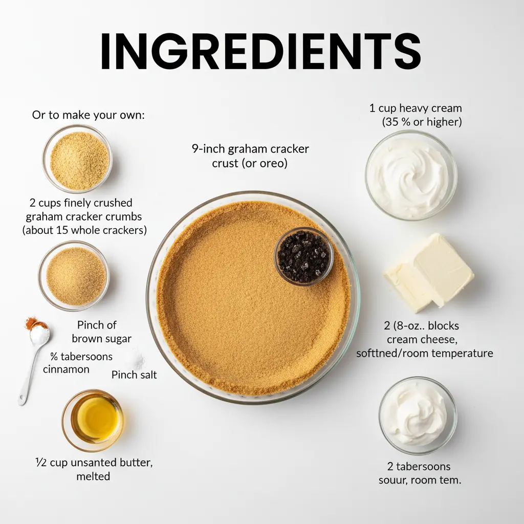 no bake cheesecake recipe ingredients