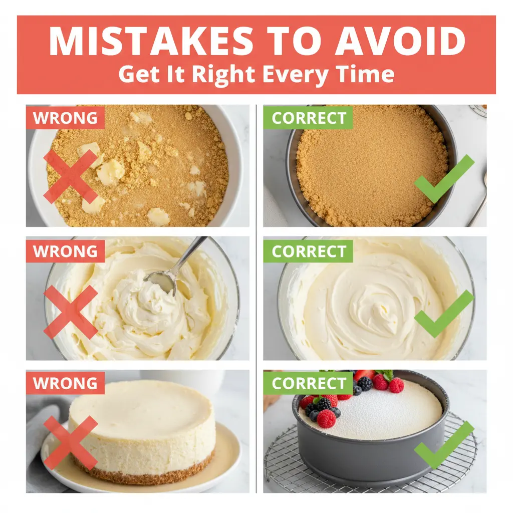 no bake cheesecake recipe common mistakes
