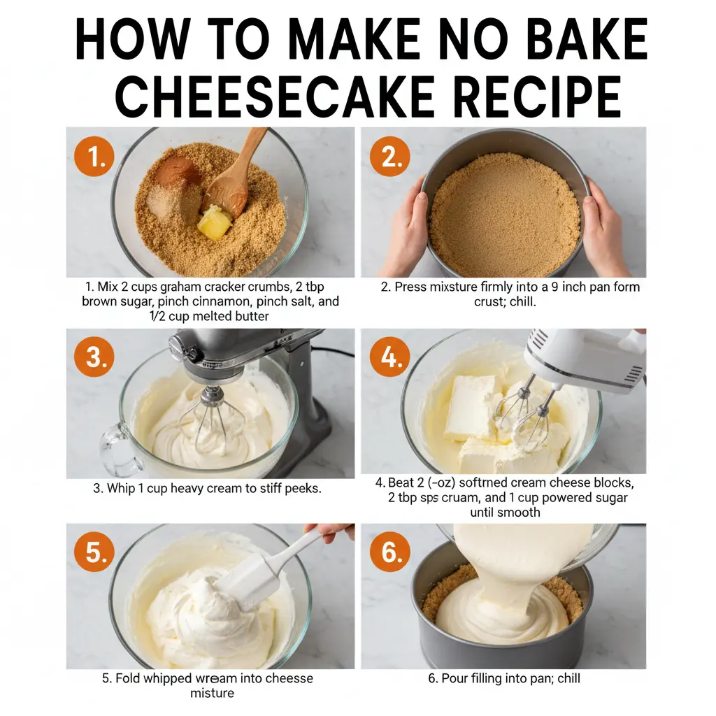 How to make no bake cheesecake recipe