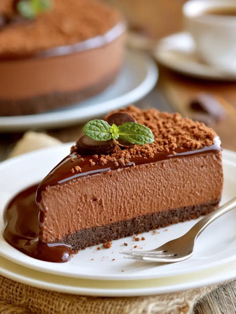 no bake chocolate cheesecake recipe recipeCard1