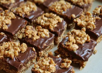 oatmeal fudge bars recipe featured