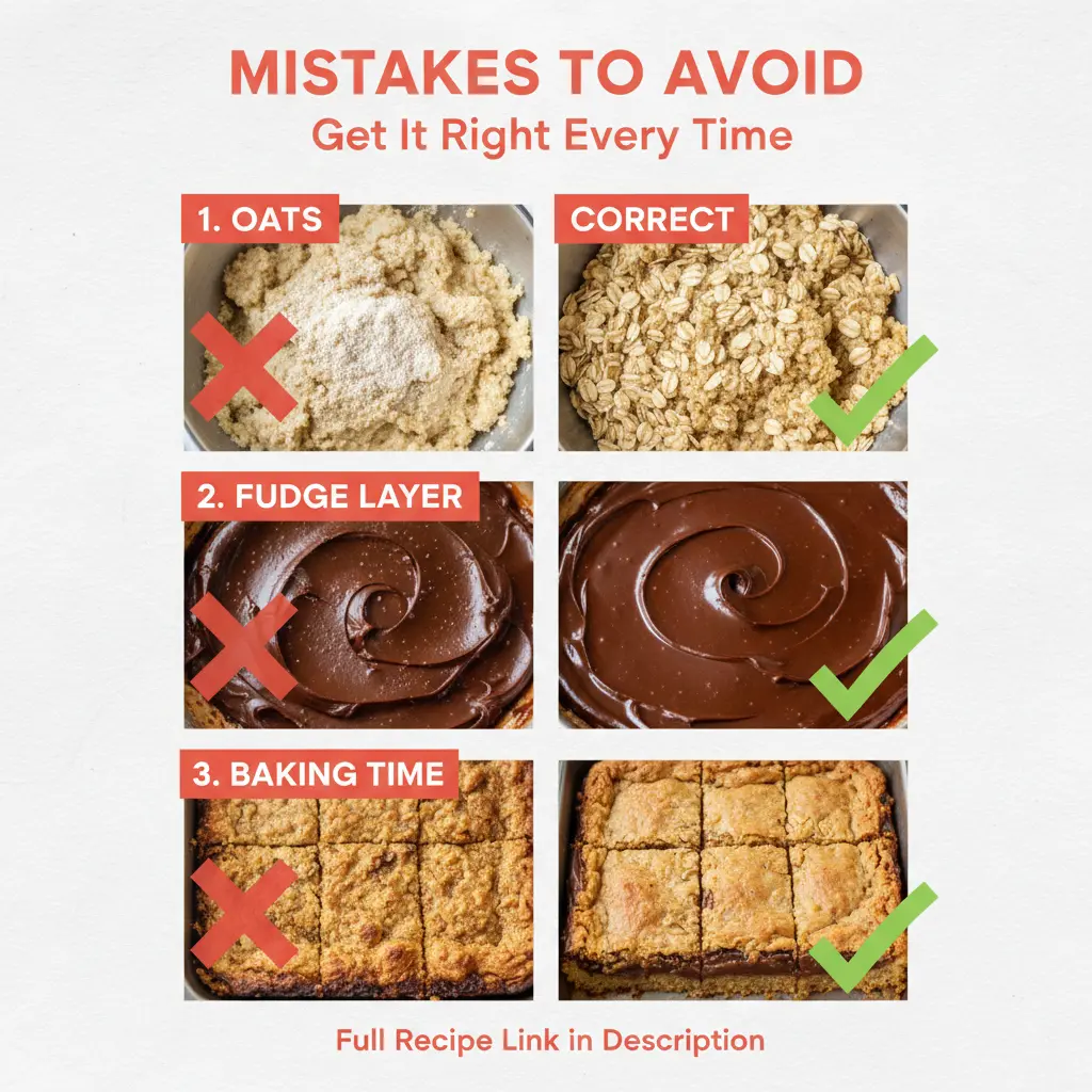 oatmeal fudge bars recipe common mistakes