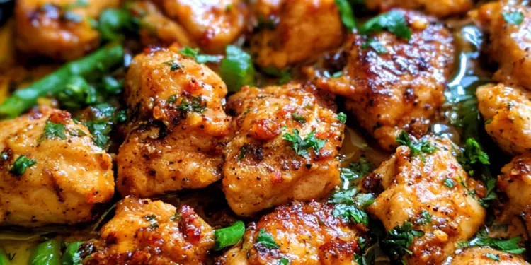 one pan garlic butter chicken featured