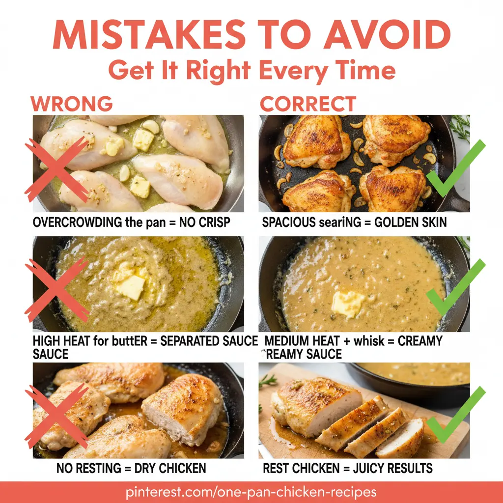 one pan garlic butter chicken common mistakes