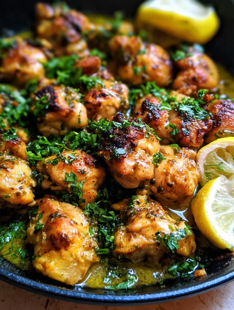 one pan garlic butter chicken recipeCard1