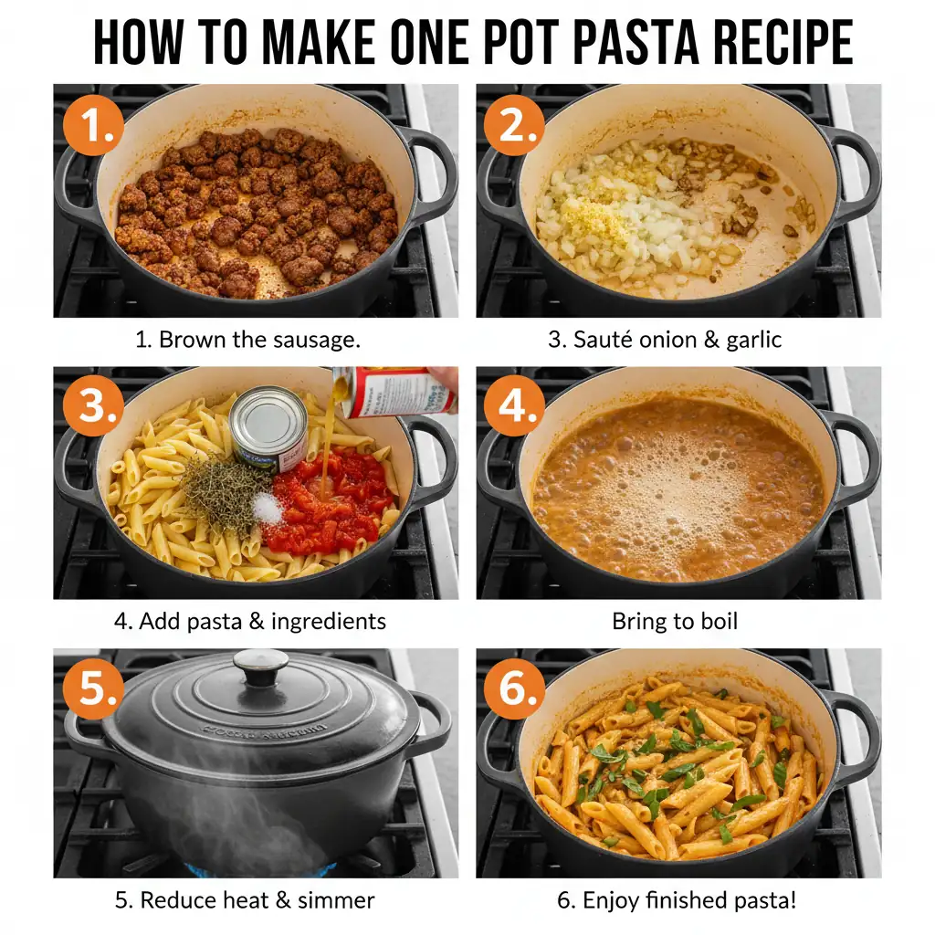 How to make one pot pasta recipe