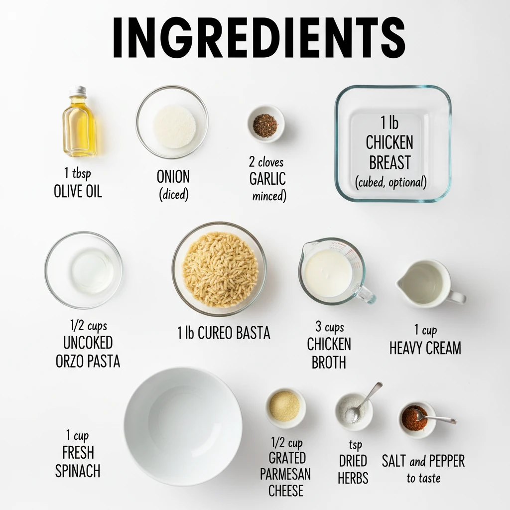 orzo recipe ingredients
