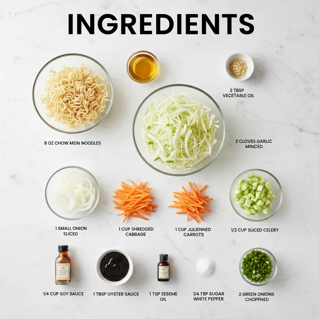 Panda Express Chow Mein recipe ingredients