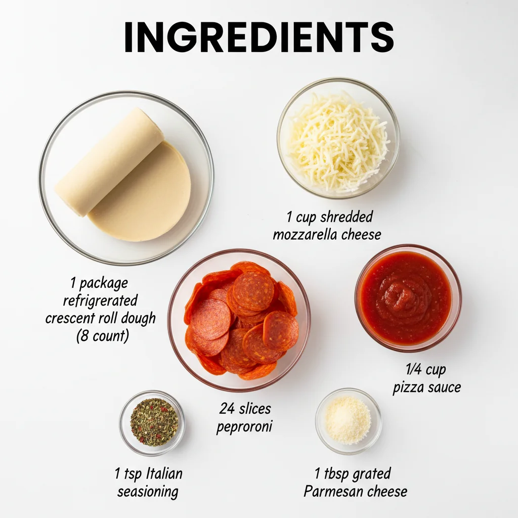 pepperoni pizza snacks ingredients
