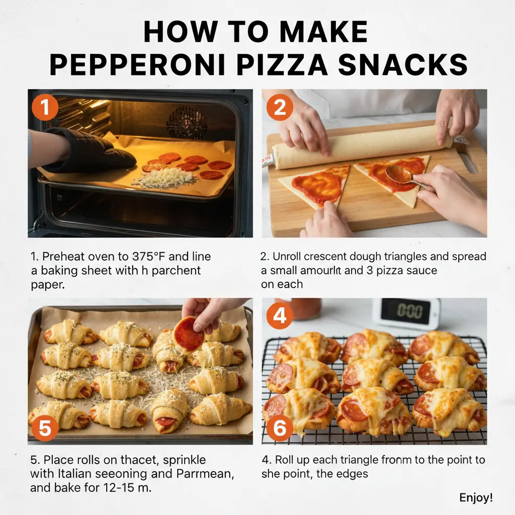 How to make pepperoni pizza snacks