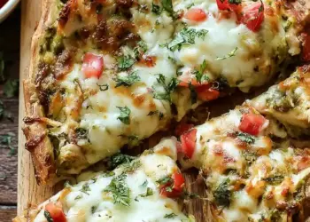 pesto chicken pizza recipe featured