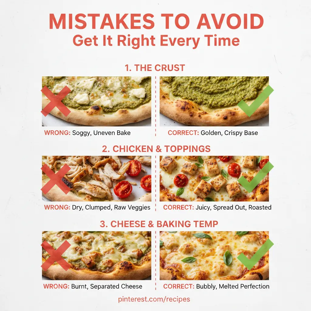 pesto chicken pizza recipe common mistakes