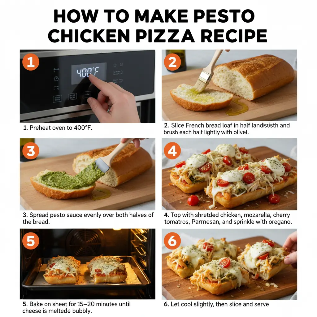 How to make pesto chicken pizza recipe