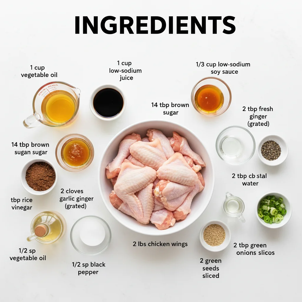 pineapple teriyaki chicken wings recipe ingredients