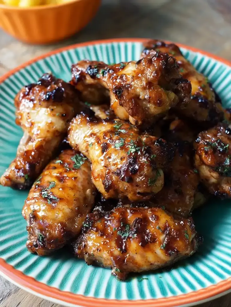 pineapple teriyaki chicken wings recipe recipeCard1