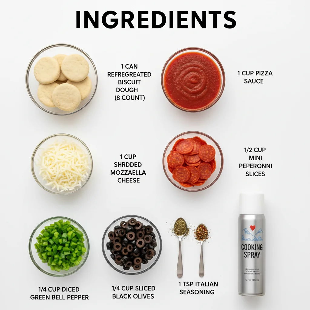 pizza cupcakes ingredients