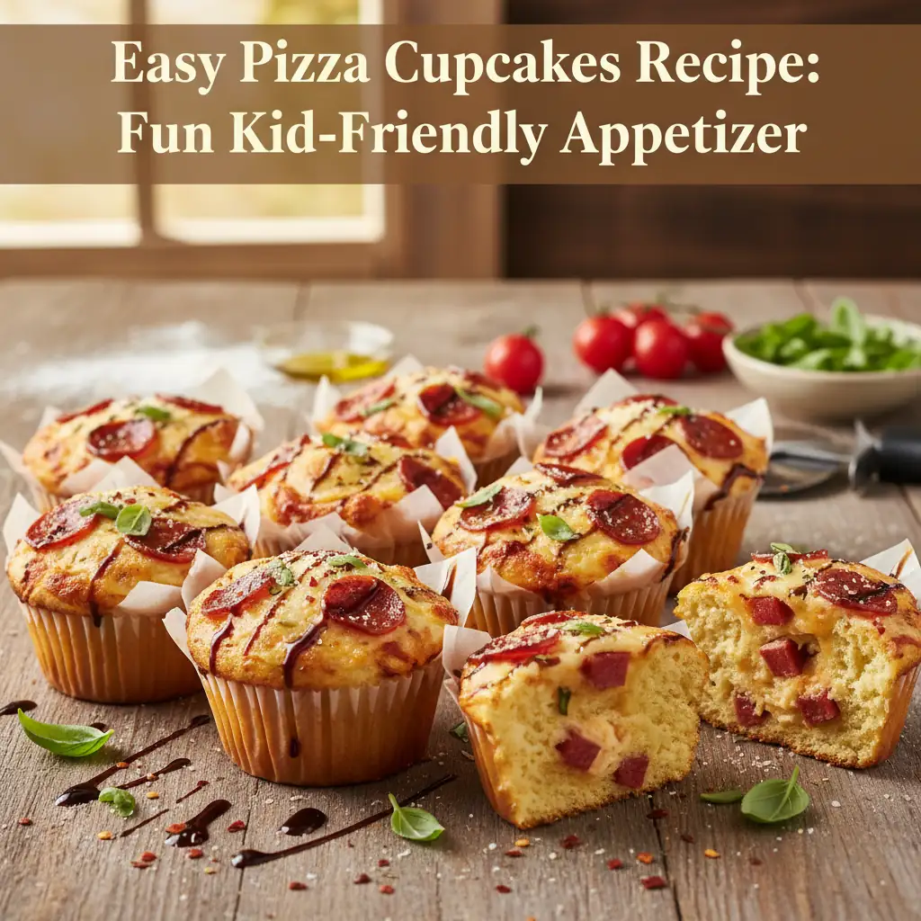 pizza cupcakes recipe featured