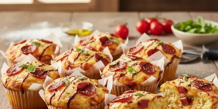 pizza cupcakes recipe featured