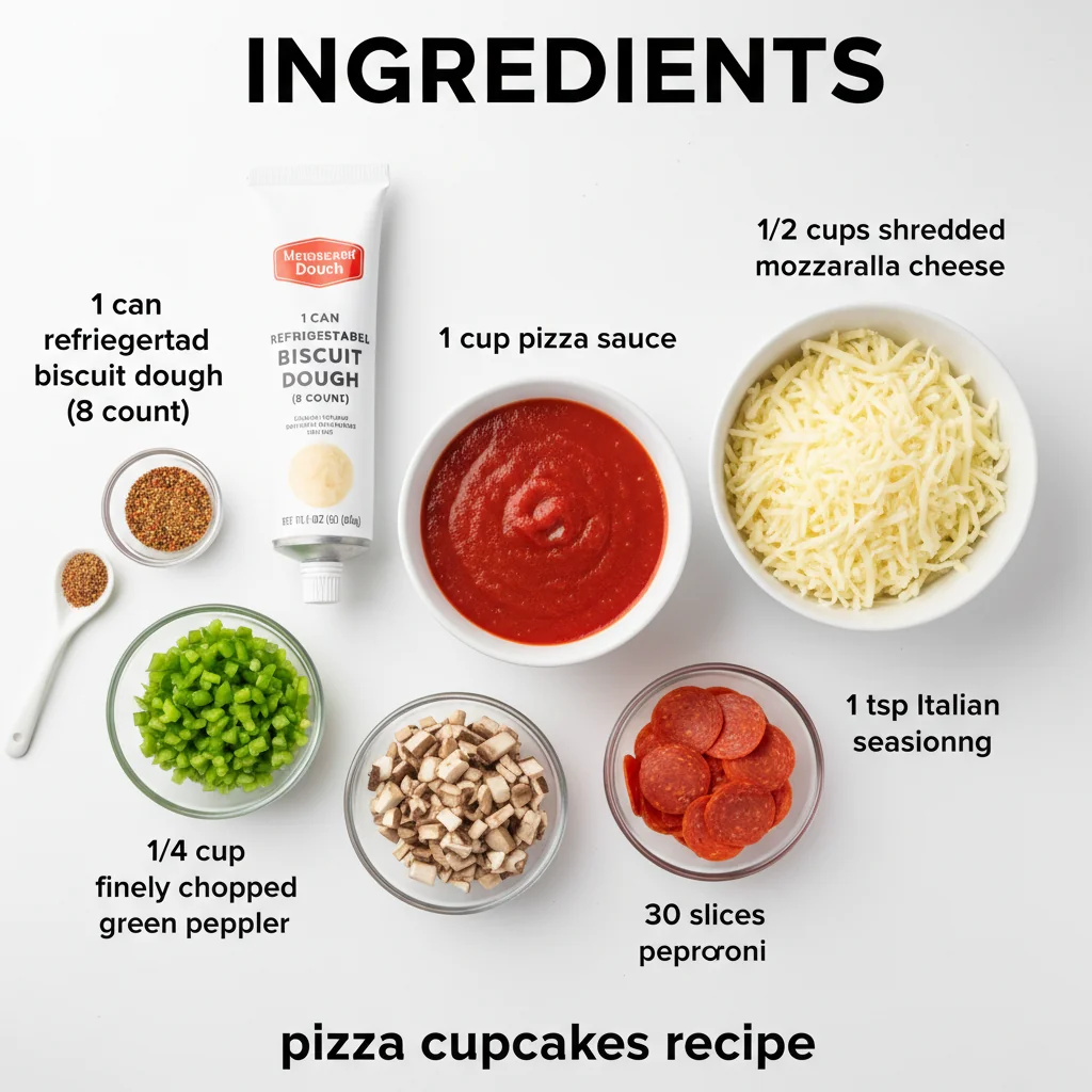 pizza cupcakes recipe ingredients