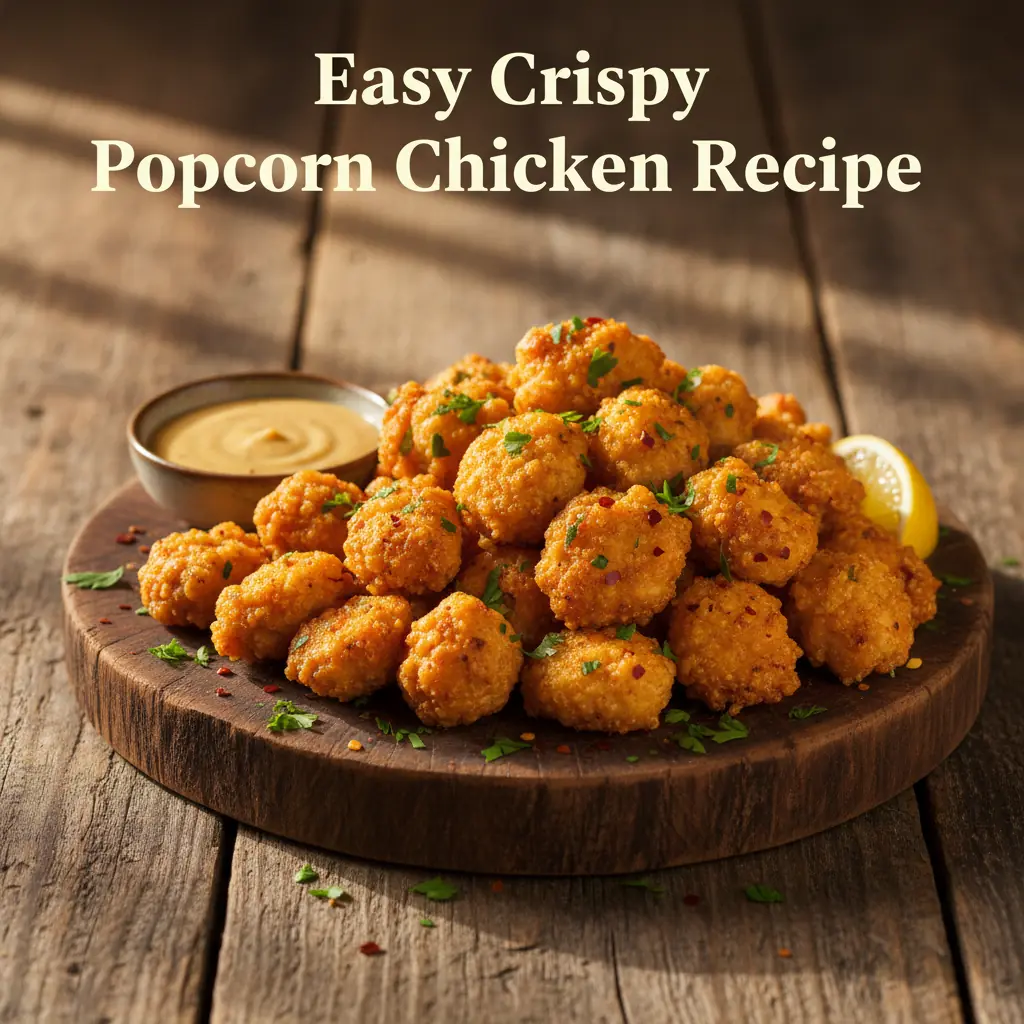popcorn chicken recipe featured