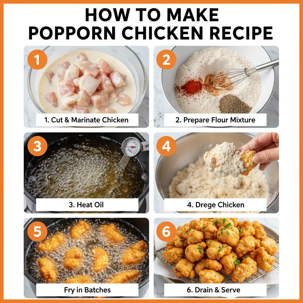 How to make popcorn chicken recipe