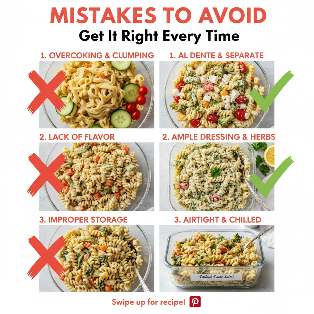 potluck pasta salad recipe common mistakes